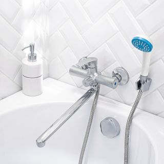 Смеситель для ванны с душем РМС SL126-006E хром